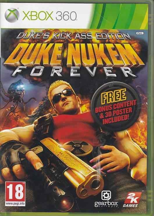 Duke Nukem Forever Dukes Kick Ass Edition - XBOX 360 (B Grade) (Genbrug)